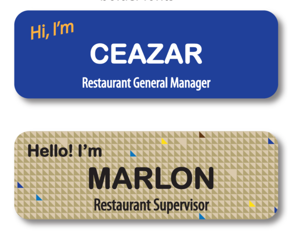 Sample Name Tags